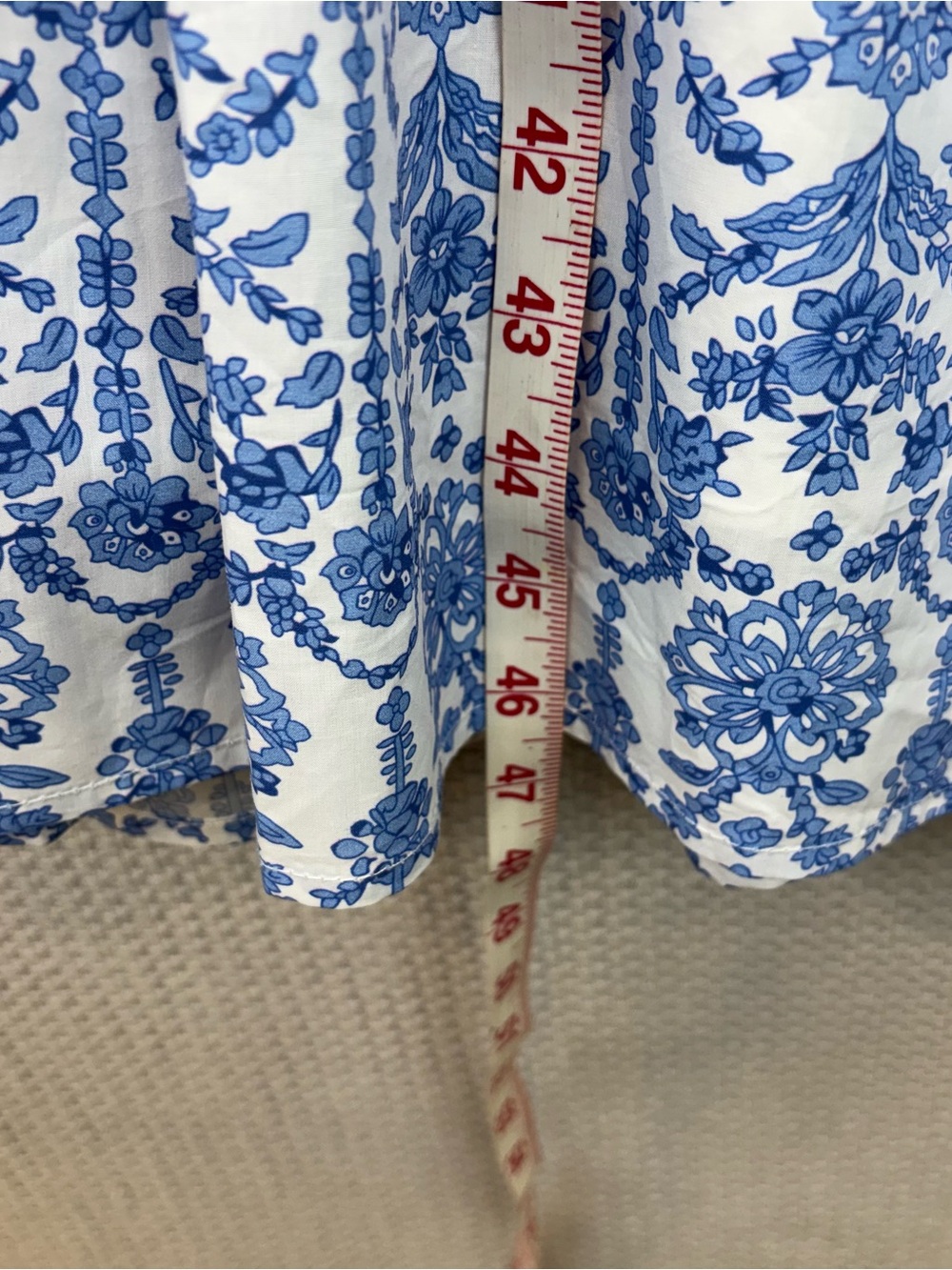 Tuckernuck Hyacinth House Baby Blue Floral Hillsborough Dress XS Cottagecore EUC - Picture 12 of 13